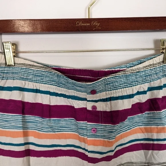 Gilligan & O'Malley X Target Striped Cotton Boxer Shorts NWOT - Picture 2 of 6